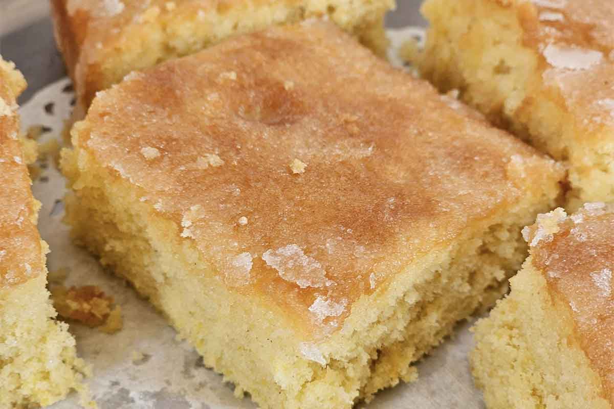 Lemon Drizzle cake at the Hub